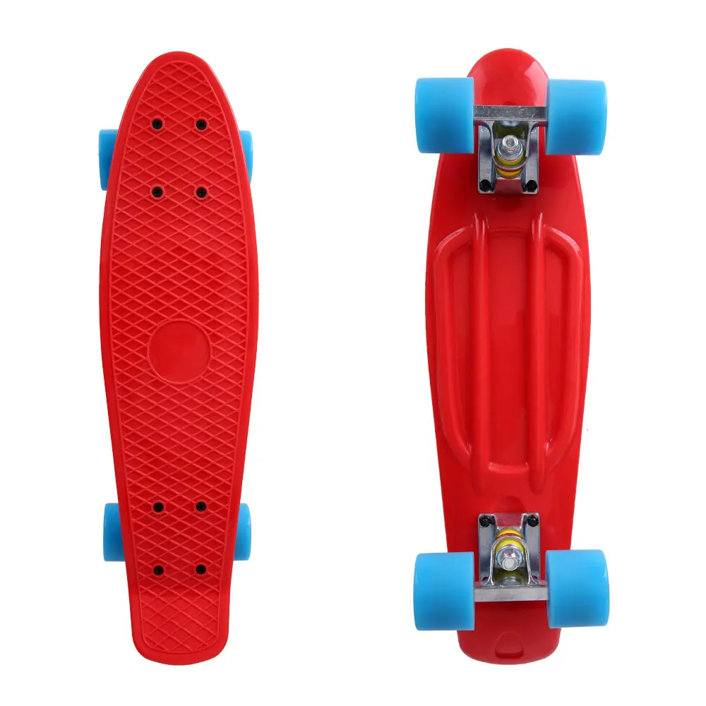 Goedkope Pro Led Vis Vormige Staart High End Plastic Cruiser Compleet 22 Inch Skateboard Voor Meisjes