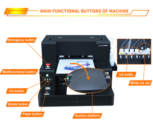 Máquina de Impresión Directa Multifunción para Camisetas, Cabezal L805 DTF, Impresora 2 en 1 A3 - Product Image 4
