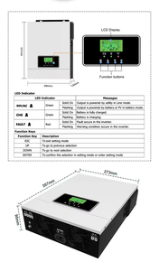 Offre spéciale : onduleur solaire hybride MPPT haute efficacité 3200VA 3000W avec surveillance à distance WiFi/GPRS, livraison gratuite - Product Image 5