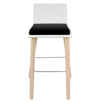 Chaise de salle à manger de style moderne avec dossier et assise en bois pour la maison, le bureau, le salon, le restaurant