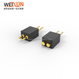 1.27 피치 <span class=keywords><strong>2</strong></span> 핀 플러그인 포고 핀 커넥터 스프링 핀 터미널 프로브 골무 충전 스마트 전자 제품 - Product Image 2