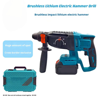 Marteau perforateur rotatif sans fil à batterie lithium haute puissance pour le perçage du béton, kit d'outils pour travaux de construction domestique