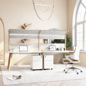 Modern Office Furniture table China 4 people office desk high partition office workstation