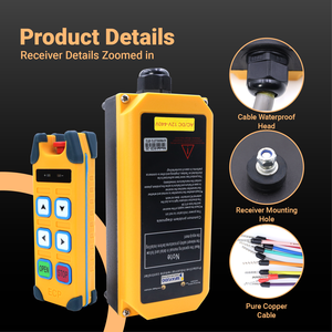 Quality Assurance Industrial Wireless Radio <b>Remote</b> <b>Control</b> <b>Crane</b> <b>Remote</b> <b>Control</b> Anti-corrosin 12-440V - Product Image 4