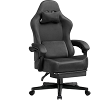 Chaise de bureau moderne ANJI QILIAN, tissu de haute qualité, chaise ergonomique pour joueurs, hauteur réglable, vérin à gaz 3 positions, inclinable