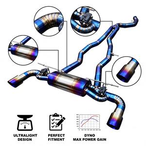 Sistema de Escape Catback con Válvulas Vortex Blue Titanium para Toyota GR Supra A90 A91 MK5 B58 3.0T 2019-2025, Kits de Ajuste Directo - Product Image 1