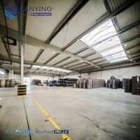 Entrepôt préfabriqué en structure métallique, bâtiment industriel de stockage, entrepôt métallique à grande portée pour utilisation logistique