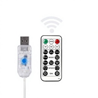 Guirlande lumineuse pour fenêtre, 300 LED, 8 modes d'éclairage, télécommande, alimentation USB, étanche, minuterie, décoration moderne pour Noël et mariage