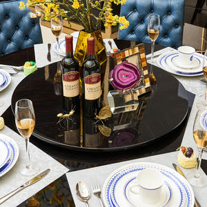 Karois — <span class=keywords><strong>table</strong></span> à manger <span class=keywords><strong>ronde</strong></span> en marbre, de style luxe et moderne, avec pieds en métal, tables de cuisine, salle à manger - Product Image 3