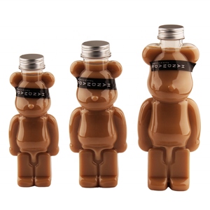 Bouteille en PET Gloomy Bear pour boisson froide avec bouchon en aluminium jus en plastique 250ml 350ml 500ml Cartons alimentaires sérigraphie bouchon à vis - Product Image 1