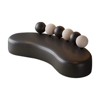 Canapé moderne en tissu incurvé avec forme unique Mobilier d'intérieur confortable et épais pour bureau, hôtel, appartement, salon