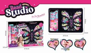 Bracelet en perles DIY, jouet créatif pour la fabrication <span class=keywords><strong>de</strong></span> bijoux pour enfants, jouet éducatif, cadeau d'anniversaire pour filles - Product Image 4