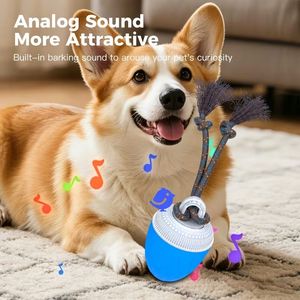 Balle interactive intelligente pour chien avec corde à plumes, activée par le mouvement automatique pour chiens - Product Image 5