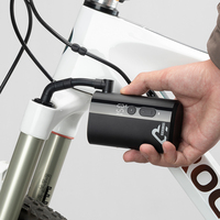 ROCKBROS Mini Pompe Électrique Portable pour Pneus, Gonfleur Numérique 150 psi Automatique sans Fil pour Moto, Vélo et Voiture avec Powerbank