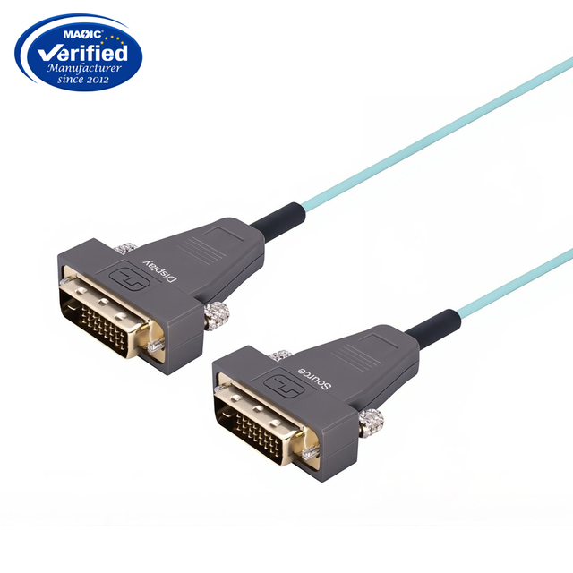 Factory Price DVI to DVI Cable AOC Fiber Cable for Gaming DVD Laptops HDTV and Projector