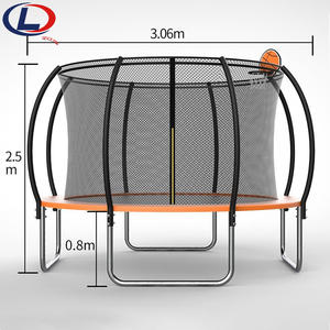 Trampolín Redondo con Luces LED para 5 Personas, Equipo de Parque de Diversiones, Bungee Jumping para Niños al Aire Libre - Product Image 1