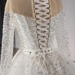 Jancember 241079 Robes de mariage sirène à manches longues exclusives avec surjupe - Product Image 6