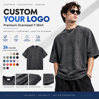 T-shirt Homme en Coton Premium Effet Vieilli, Coupe Décontractée, Teint en Pièce, Épaules Tombantes, 250g, Mode Urbaine, Vente en Gros, OEM