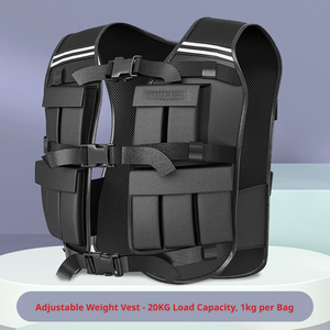 <span class=keywords><strong>Chaleco</strong></span> con Peso de Tela Oxford Transpirable y Duradera de Primera Calidad, Ajustable, con Capacidad de 10 <span class=keywords><strong>kg</strong></span> para Entrenamiento de Fuerza - Product Image 6