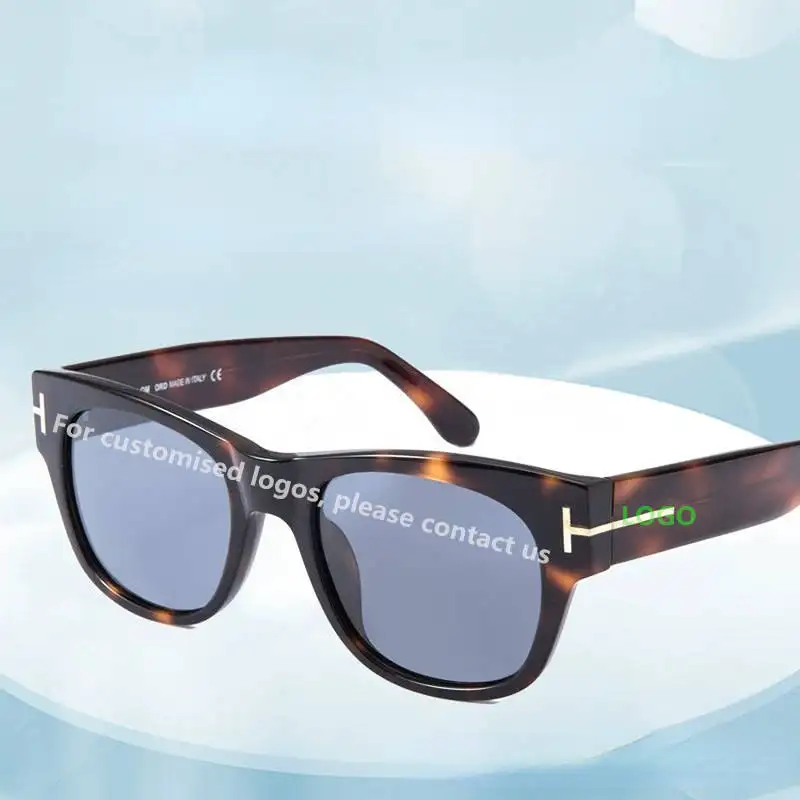 2023 새로운 도착 톰 태양 안경 제조 업체 포드 사용자 정의 음영 로고 도매 편광 럭셔리 아세테이트 선글래스 남성 여성