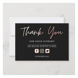 Cartes de remerciement personnalisées avec logo, cartes de vœux personnalisées pour clients professionnels - Product Image 6