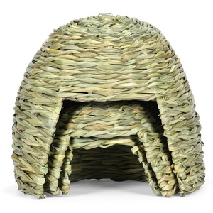 Articles chauds faits <span class=keywords><strong>à</strong></span> la main pour animaux de compagnie - Différents ensembles de maisons en <span class=keywords><strong>herbe</strong></span> pour animaux de compagnie pour lapins, hérissons, cochons d'Inde, fabriqués en bois de bambou - Product Image 2