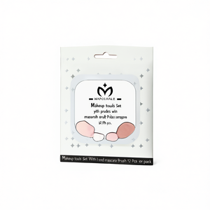 Juego de herramientas de maquillaje con borla para polvos y cepillo para rímel, 12 piezas por paquete - Product Image 2