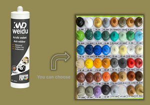 Scellant <span class=keywords><strong>acrylique</strong></span> monocomposant à haute adhérence - Multi-usages, imperméable pour la construction en métal/bois/plastique, <span class=keywords><strong>cartouche</strong></span> en plastique de 300 ml - Product Image 5