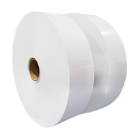 Étiquettes d'expédition adhésives à code-barres thermiques directes, revêtement écologique, en rouleau jumbo, en papier