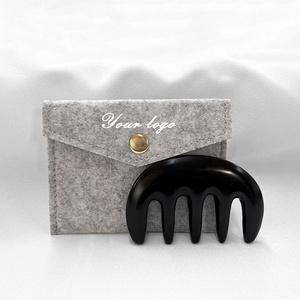 100% Bian Stone Beauty Facial Lifting <strong>Scraping</strong> Tool Stainless Steel Head Massage Hair Comb Gua Sha for <strong>Therapy</strong> Body Muscle