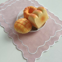 Napperons personnalisés Ychon classiques en polyester brodé, résistants à la chaleur, pour la décoration de tables de restaurants occidentaux et de fêtes
