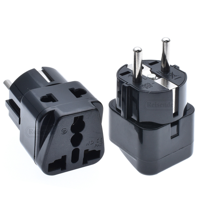 High Quality Germany Plug to Universal Socket AC Power Charger Adapter Plug Converter Turns More Than One