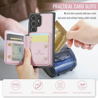 Jeehood Factory pour Samsung S24 S23 Ultra S22 S21 S20 Case RFID Wallet Card Holder Amovible pour Samsung S24 ultra Flip Cover
