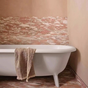 Dalles contemporaines en marbre rose norvégien et italien pour table à manger, plan de travail et dessus de meuble-lavabo - Product Image 2