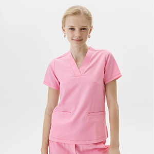 Uniformes Médicos de Secado Rápido Personalizados Bestex, Uniformes Quirúrgicos Elásticos de Manga Corta para Mujer - Product Image 1