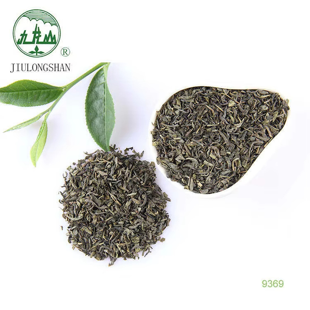 Chun Mee Green Tea 9369 Loose Jiulongshan Fine Cord Healthy Chinese Tea in Bulk Box and Bag Packaging