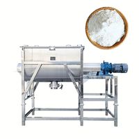 Mélangeur à ruban chauffant électrique personnalisé 100KG 200KG 500KG Mélangeur horizontal en acier inoxydable avec système de pulvérisation