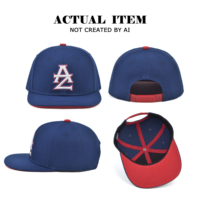 Casquette de baseball avec logo brodé 3D, casquette snapback en acrylique à 6 panneaux, casquette hip-hop à visière plate, casquette snapback A-Frame, chapeaux personnalisés
