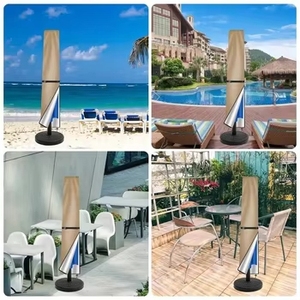 Housse de table de patio rectangulaire d'extérieur avec trou pour parasol - Product Image 2