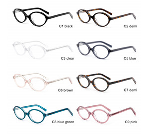 एसीटेट अंडाकार चश्मा पुरुषों के लिए फैशन ऑप्टिकल तमाशा फ्रेम फ्रेम बनाता है पुरुषों की महिलाओं के लिए कई रंग ट्रेंडी दैनिक पहनने के चश्मे फ्रेम - Product Image 4