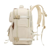 Grand sac à dos thermique en polyester résistant à l'eau pour femmes avec design multifonctionnel pour le voyage, tapis à langer et sangles pour poussette