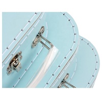 Fabricant direct — boîte cadeau pour bébé, valise en papier bleu, boîte en carton avec poignée, nouveau