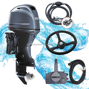 Nouveau Moteur Hors-Bord Portable 4 Temps 60 CV à Essence 996cc 60HP avec Télécommande et Démarrage par Tiller pour Bateau de Pêche - Product Image 3