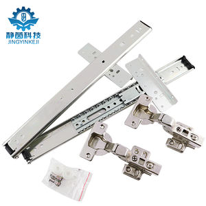 Quincaillerie pour porte battante design moderne Rail de porte papillon caché pour placard Accessoires pour rail coulissant rétractable de poche d'armoire pliante - Product Image 6