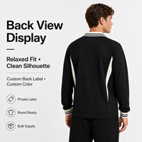 Maillot de rugby personnalisé IKDEER pour homme, manches longues, col en V, manches raglan, empiècements latéraux, col à bordure noire et blanche, fabricant de vêtements