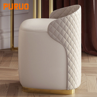 PURUO Table de maquillage pour filles avec miroir LED et armoire