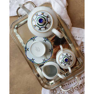 Service à café de luxe Bennyudine pour 6 personnes, capacité 600 ml, design vintage et charmant, en cuivre et polycarbonate, idéal pour les goûters et les hôtels - Product Image 6