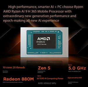 Pro 16 (GT) 2025 AI Yuanqi 9 H 365 32 Go de RAM embarquée 1 To SSD 16:10 Écran tactile 120 Hz Carte graphique intégrée OLED 2.8K Thème foncé - Product Image 6