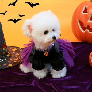 Suministros <span class=keywords><strong>para</strong></span> mascotas Ropa <span class=keywords><strong>de</strong></span> Halloween en stock Disfraces <span class=keywords><strong>de</strong></span> perros y gatos Pequeña <span class=keywords><strong>bruja</strong></span> Lindos vestidos <span class=keywords><strong>de</strong></span> novia <span class=keywords><strong>para</strong></span> mascotas - Product Image 3