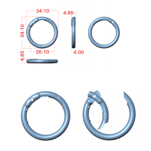 Forme personnalisée de haute qualité Logo personnalisé en alliage de zinc <span class=keywords><strong>1</strong></span> pouce joint torique à ressort - Product Image 1